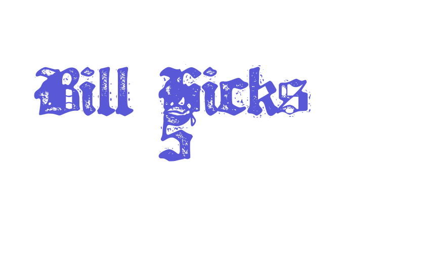 Bill Hicks 5 Font