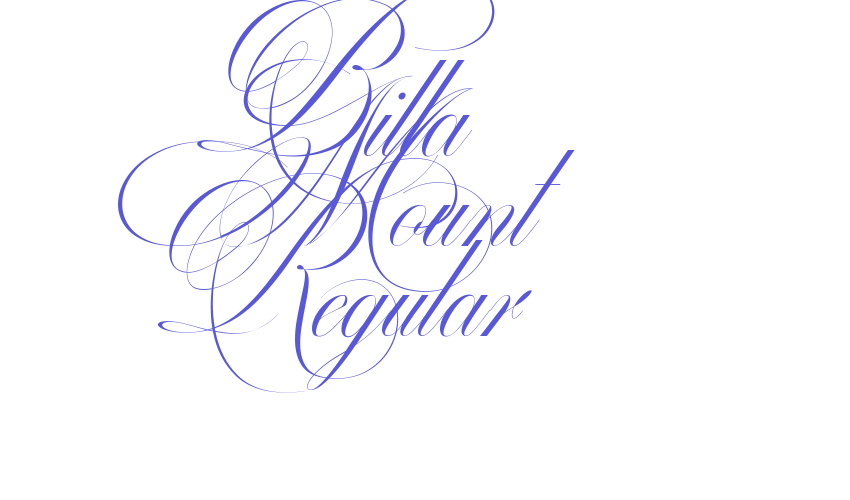 Billa Mount Regular Font