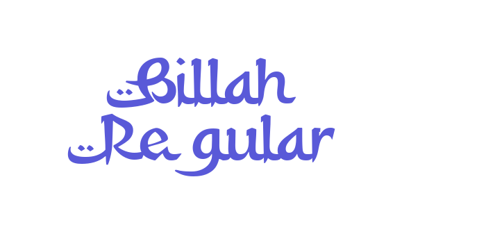 Billah Regular Font Download