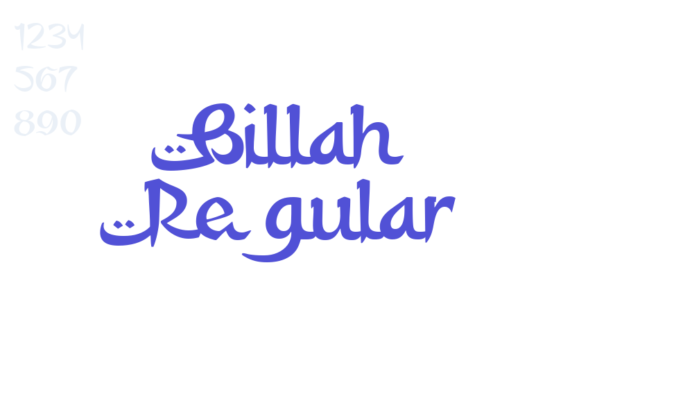 Billah Regular-font-download