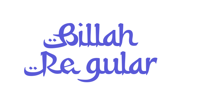 Billah Regular Font