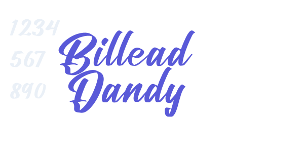 Billead Dandy font free