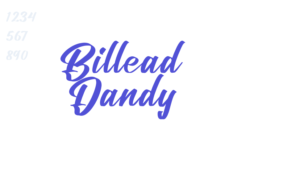 Billead Dandy-font-download