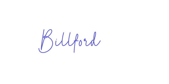 Billford Font