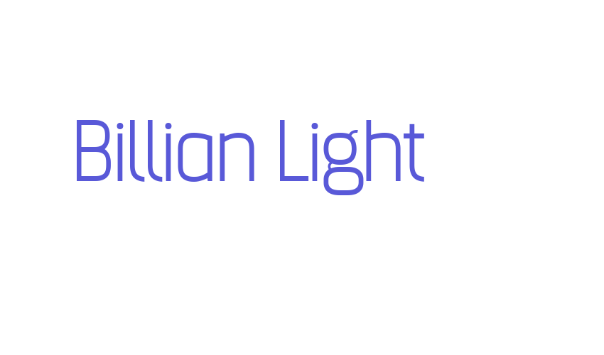 Billian Light Font