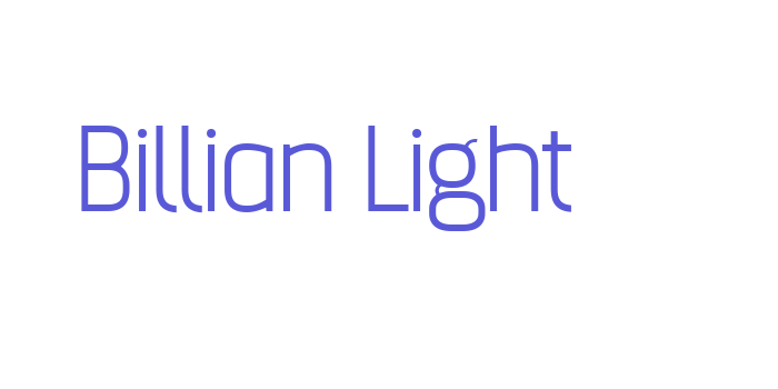 Billian Light Font Download