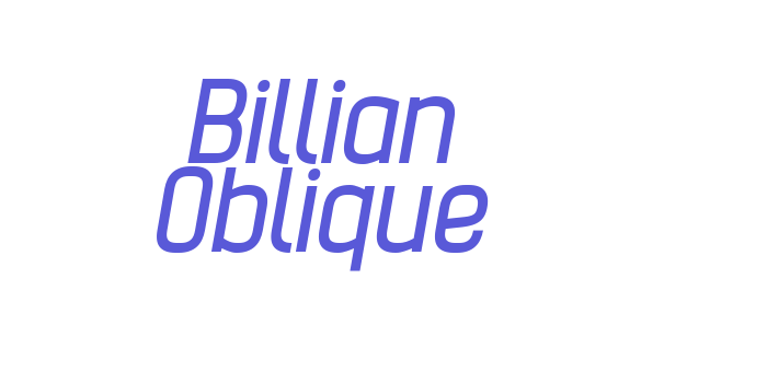 Billian Oblique Font Download