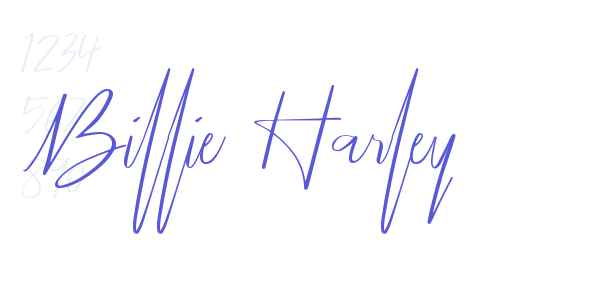 Billie Harley font free