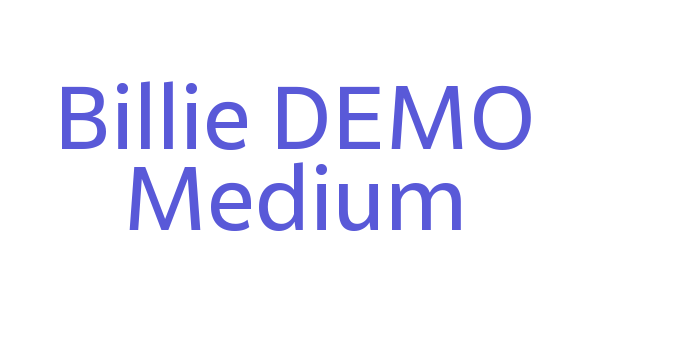 Billie DEMO Medium Font Download