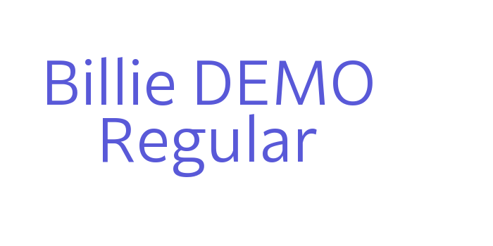 Billie DEMO Regular Font Download