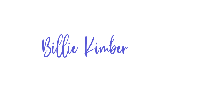 Billie Kimber Font Download