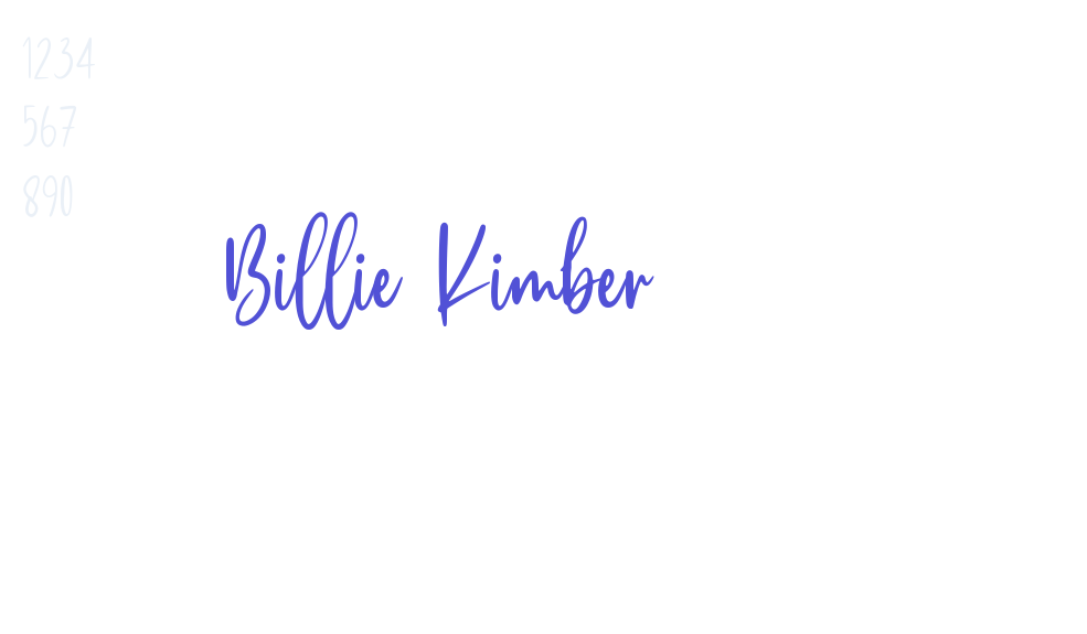 Billie Kimber-font-download