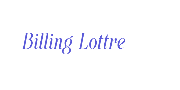 Billing Lottre Font Download