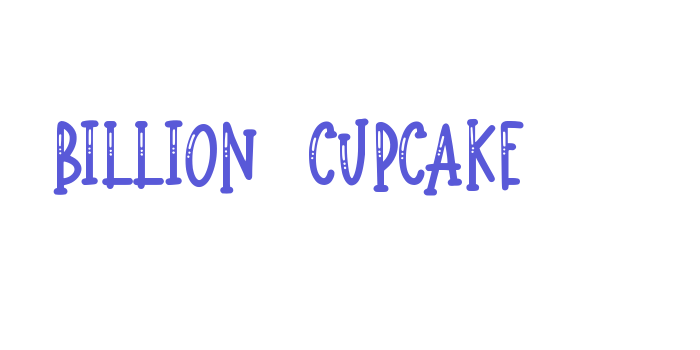 Billion Cupcake Font Download