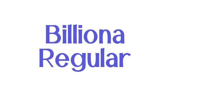 Billiona Regular Font Download