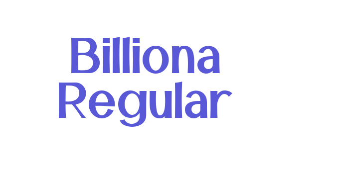 Billiona Regular Font