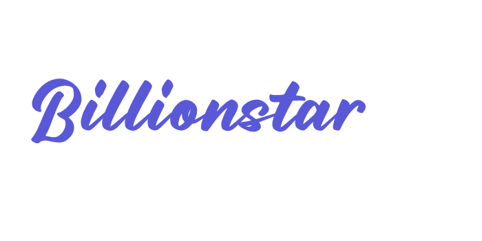 Billionstar Font Download