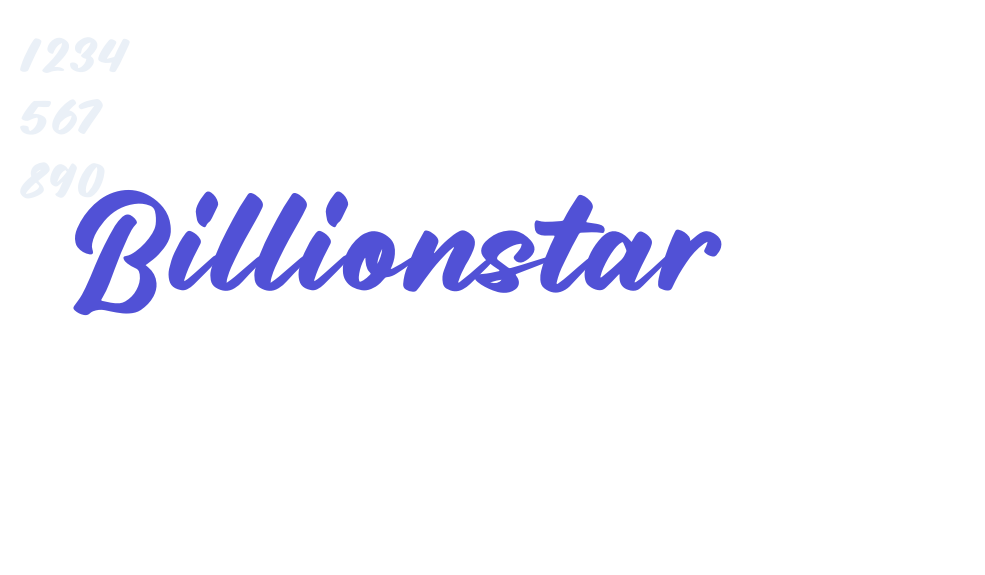 Billionstar-font-download