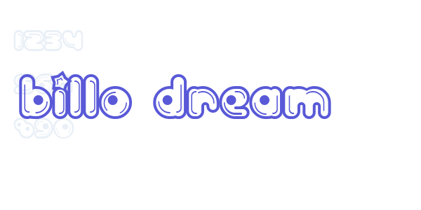 Billo Dream font free