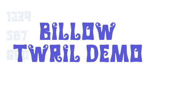 Billow Twril Demo font free