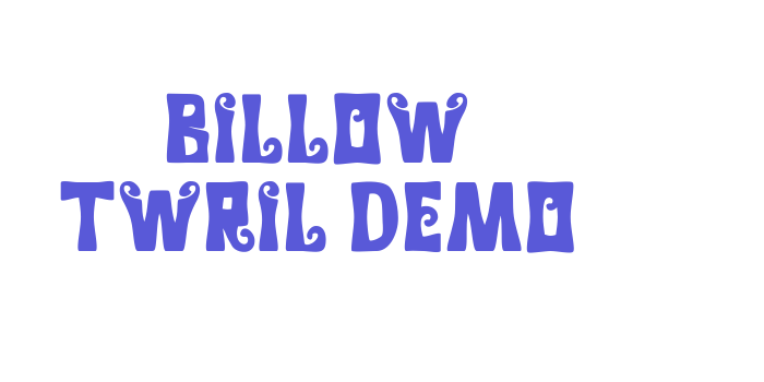 Billow Twril Demo Font Download