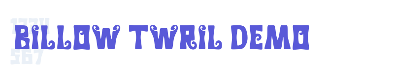 Billow Twril Demo-related font