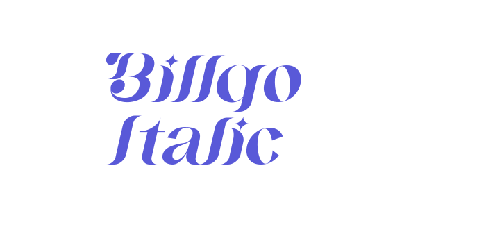 Billqo Italic Font