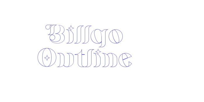 Billqo Outline Font Download