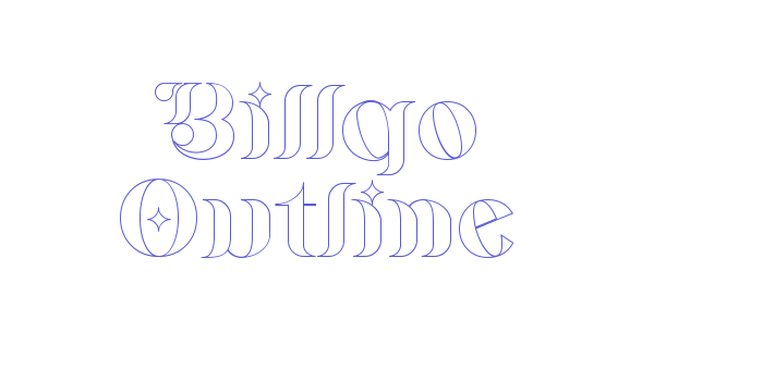 Billqo Outline Font