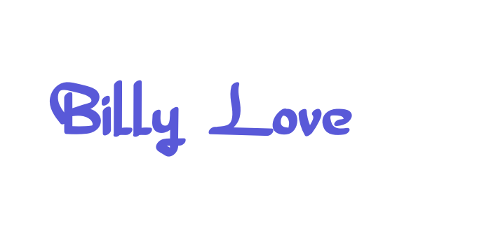 Billy Love Font