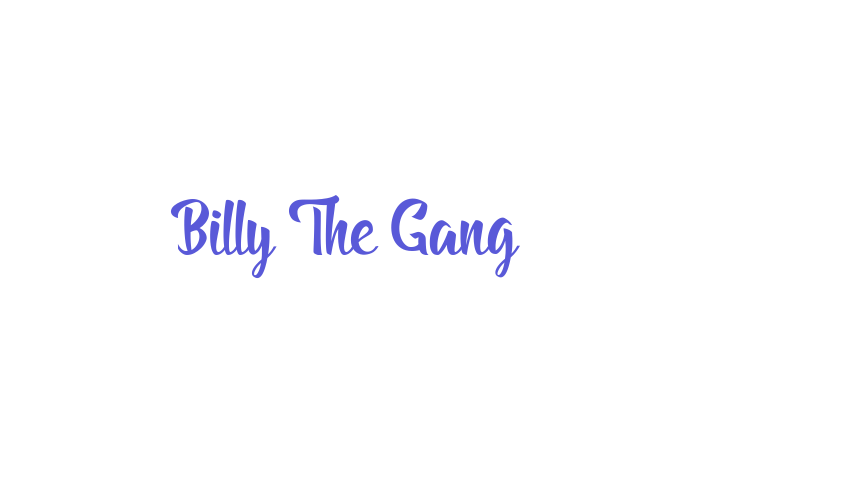 Billy The Gang Font