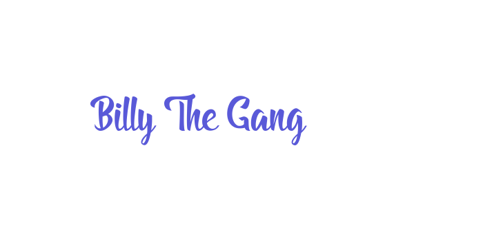 Billy The Gang Font Download