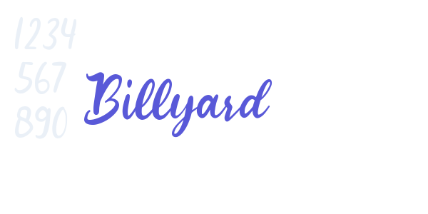 Billyard font free