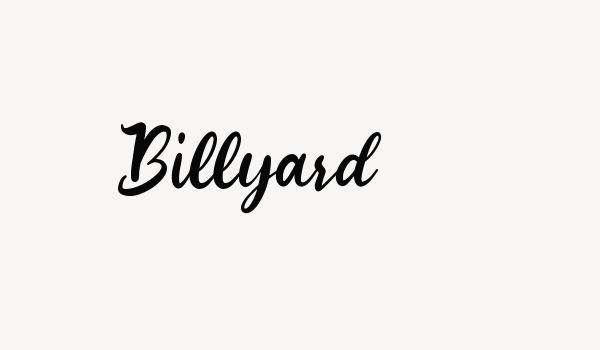 Billyard Font