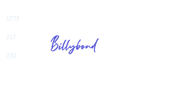 Billybond font free