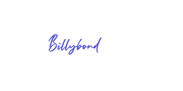 Billybond Font