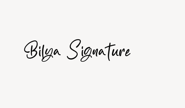 Bilya Signature Font