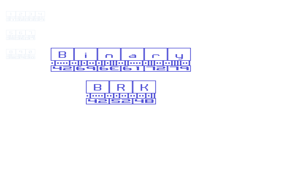 Binary BRK-font-download