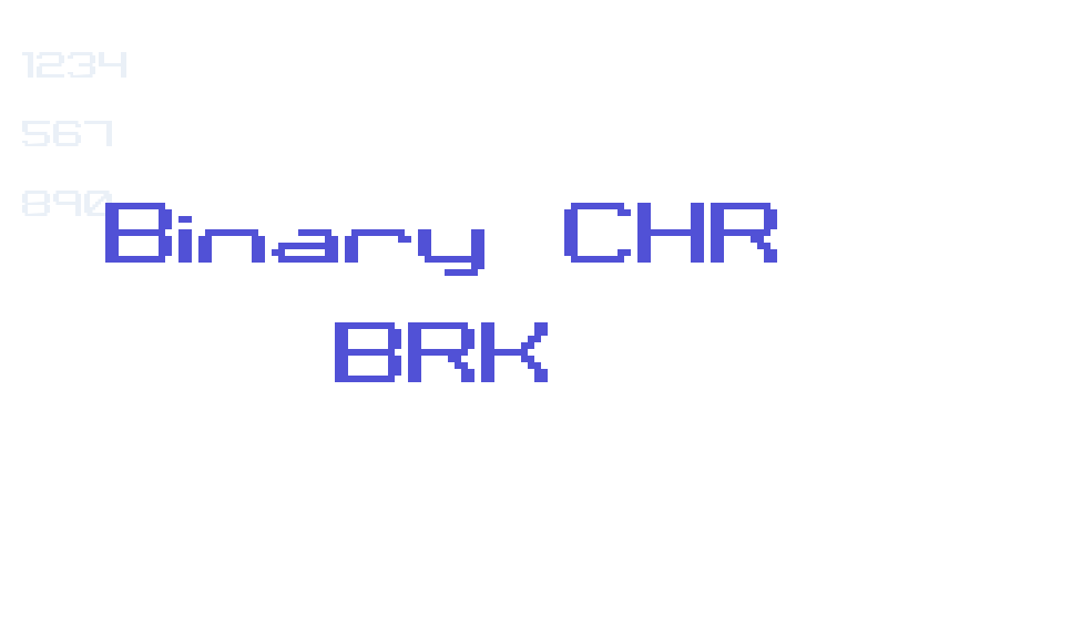 Binary CHR BRK-font-download