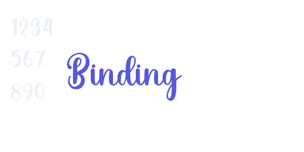 Binding font free