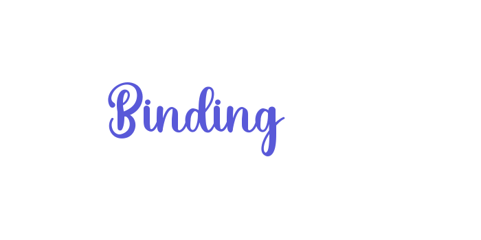 Binding Font Download