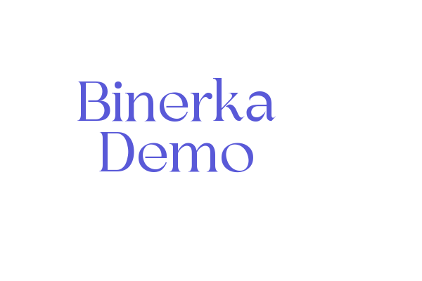 Binerka Demo Font