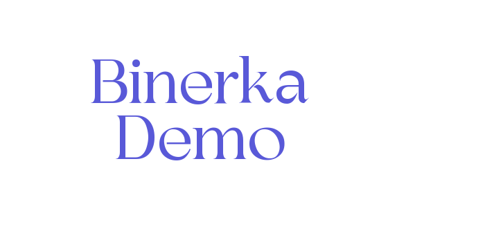 Binerka Demo Font Download