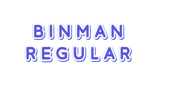 Binman Regular font free