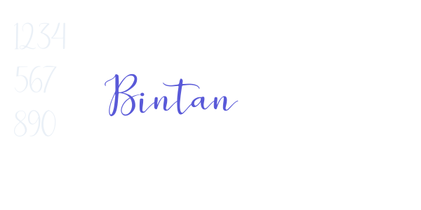 Bintan font free