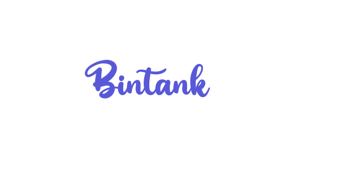 Bintank Font Download