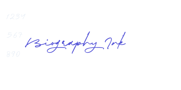 Biography Ink font