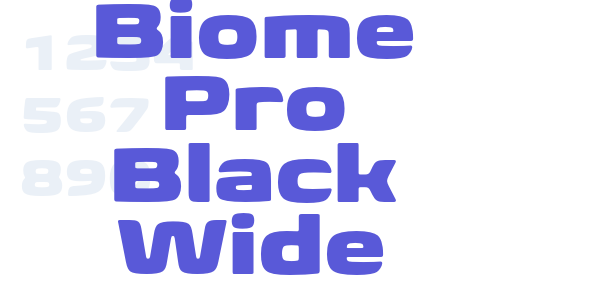 Biome Pro Black Wide font free