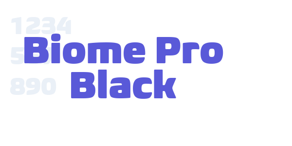 Biome Pro Black font free