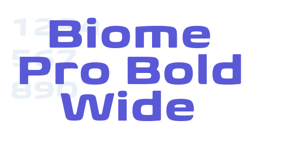 Biome Pro Bold Wide font free